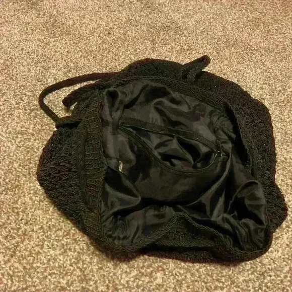 Black crochet backpack - Picture 4 of 6